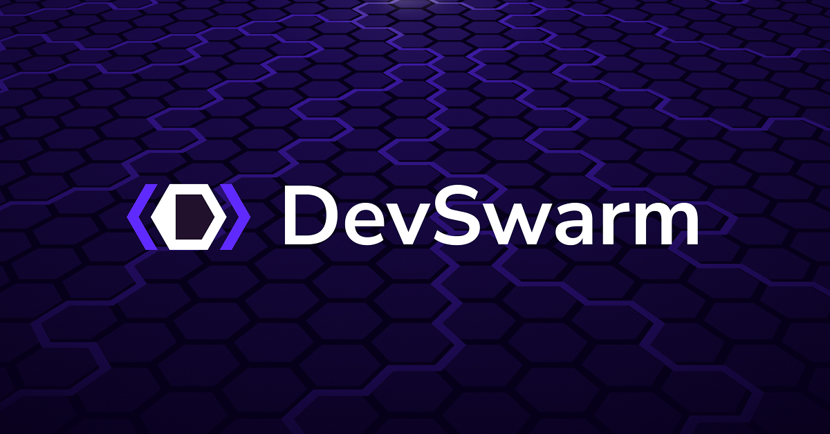devswarm_ai's tweet card. DevSwarm is the IDE augmentation platform enabling the future of AI-assisted coding. Download DevSwarm FREE and experience multi-agent orchestration designed to unlock 5x dev production capacity.