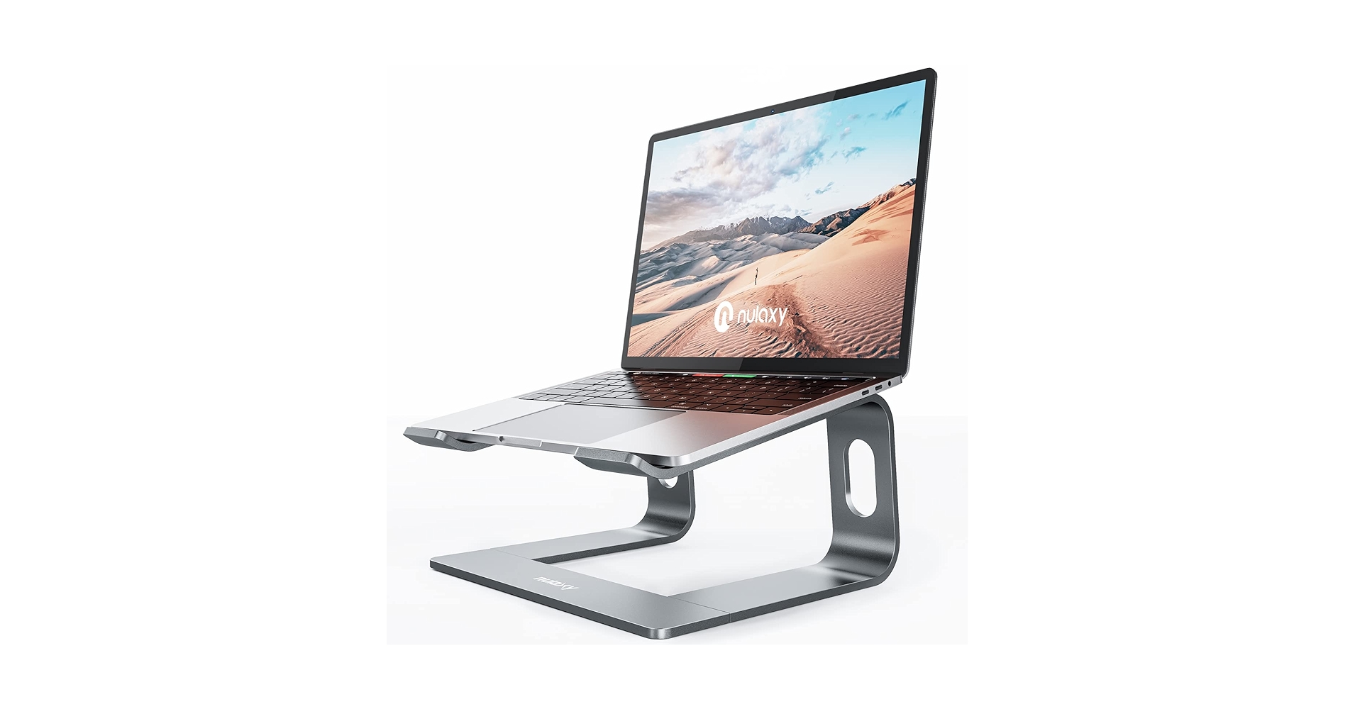 TechOffer6's tweet card. Have you ever sit in front of your laptop working for long hours feeling pain on your neck and back? Wanna get rid of the bad posture while using laptop? This is probably the laptop stand you have...