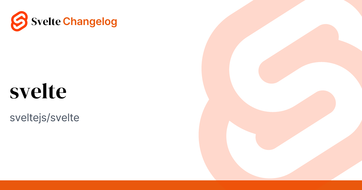 probably_coding's tweet card. A nice UI to stay up-to-date with Svelte releases
