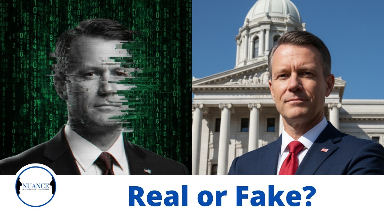 mikegscala's tweet card. AI in Politics: Deepfakes, Disinformation & the Danger to Democracy