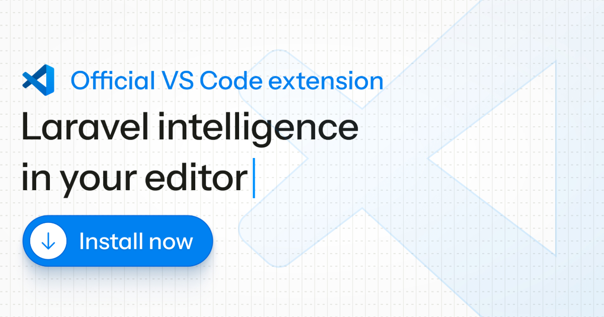 laravelphp's tweet card. Download the official Laravel Extension for Visual Studio Code.