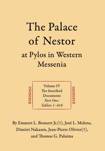 theo_nash's tweet card. Excavations at the Palace of Nestor in Western Messenia: The Inscribed Documents is being offered at a reduced price owing to a grant from the Packard Humanities Institute. Emmett L. Bennett Jr.,...