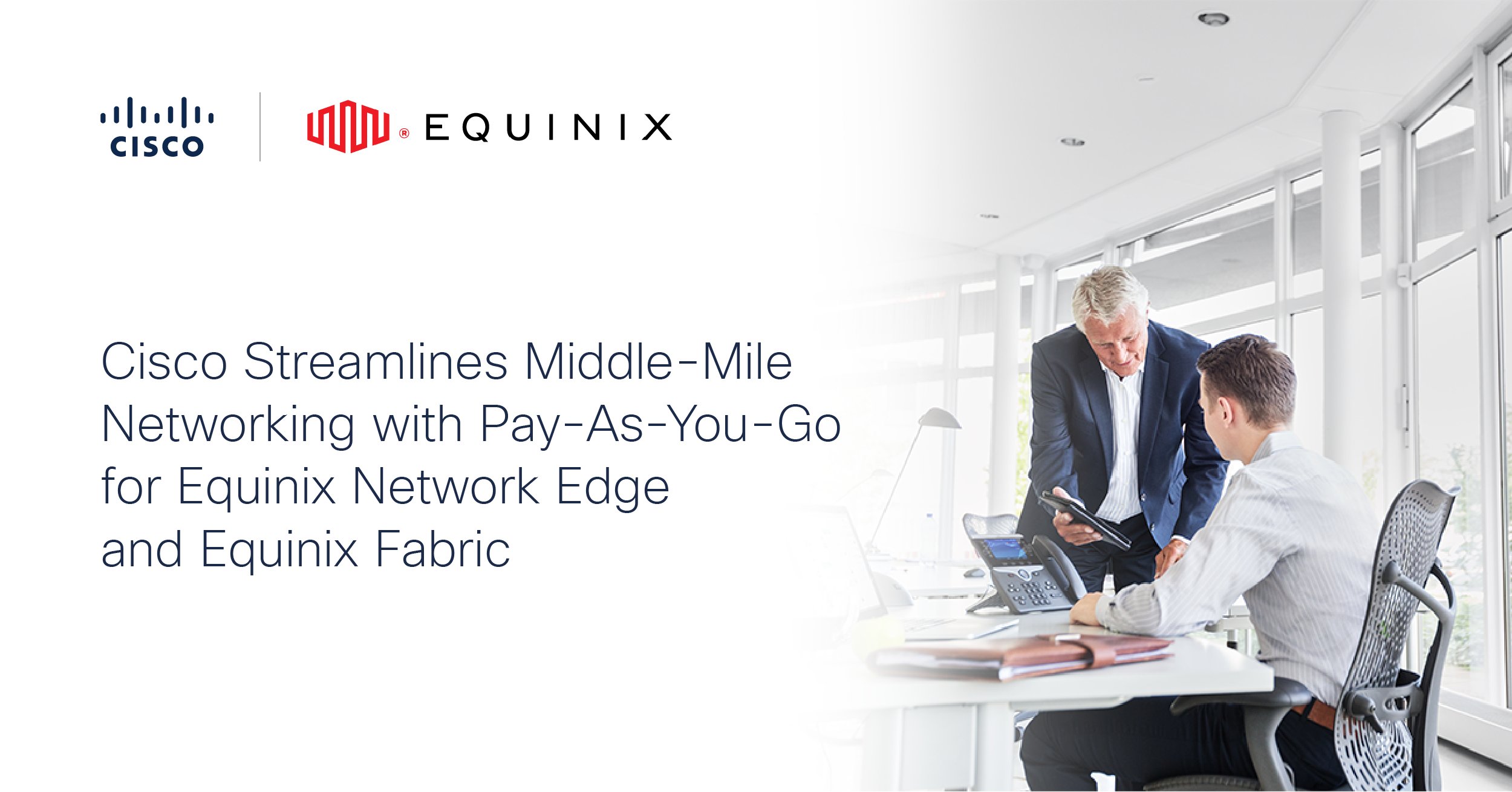 ATNETServices's tweet card. Today Cisco and Equinix have agreed to make Equinix Network Edge, Equinix Fabric and Device Link Groups available as a Pay-As-You-Go (PAYG) offer through the Cisco Solutions Plus program.