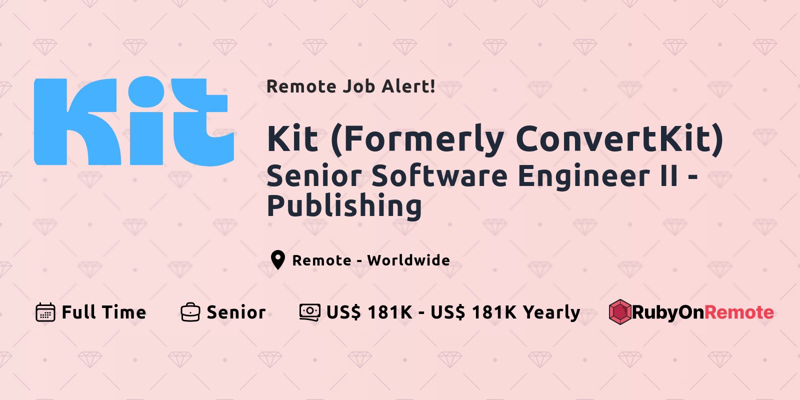 RubyOnRemote's tweet card. Find curated remote ruby jobs in one place. Join the remote work force.