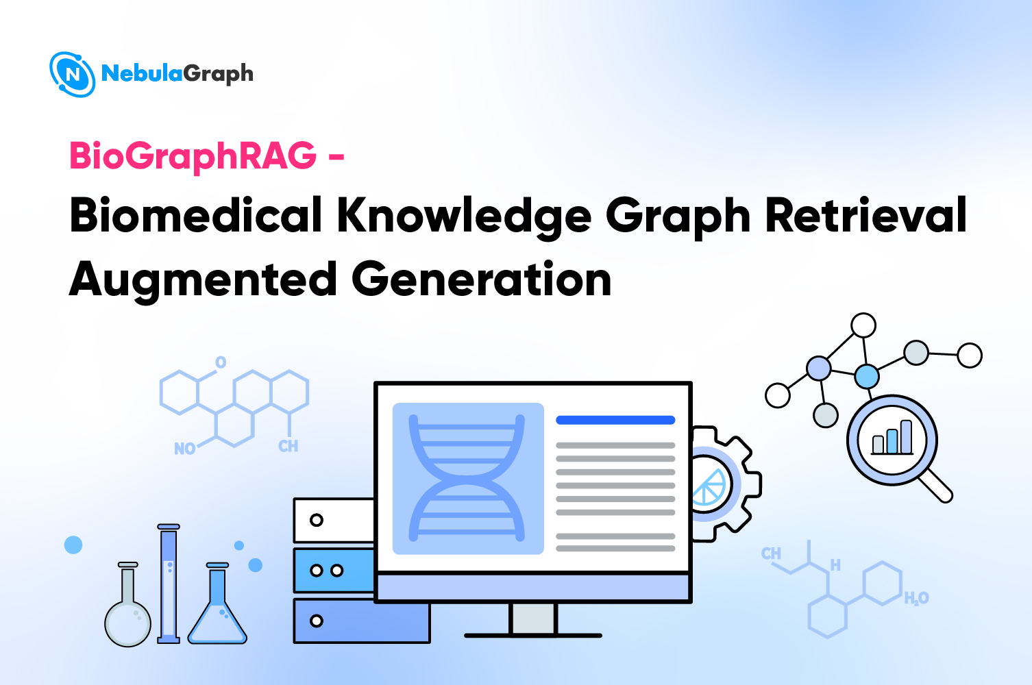 NebulaGraph's tweet card. Interact with biomedical knowledge graphs using graph-based retrieval augmented generation.