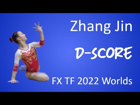 Gymnastly's tweet card. Zhang Jin - D-Score - FX TF - 2022 World Gymnastics Championships -...
