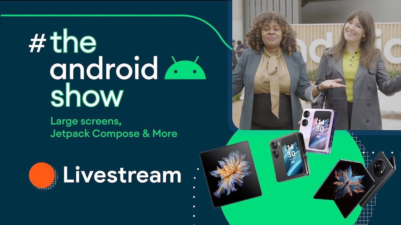 su_myat_coding's tweet card. #TheAndroidShow: Large screens, Jetpack Compose and more!