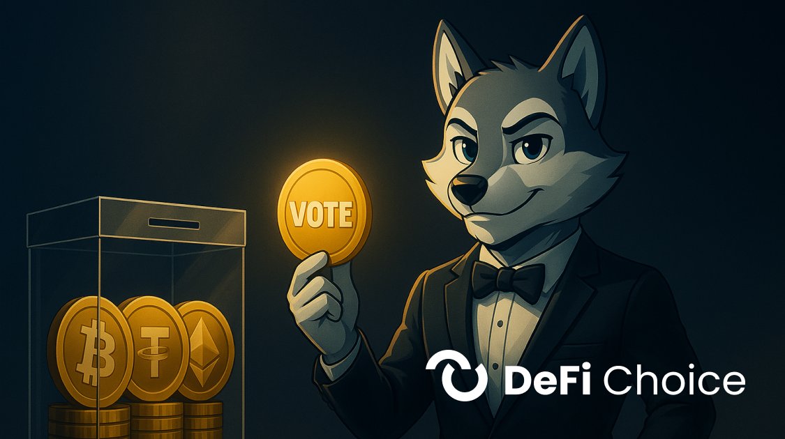 DeFiChoice's tweet card. DeFi Choice is a cutting-edge platform for decentralized voting and blockchain-based polls.