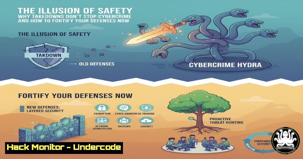 UndercodeUpdate's tweet card. The Illusion of Safety: Why Takedowns Don't Stop Cybercrime and How to Fortify Your Defenses Now - "Undercode Testing": Monitor hackers like a pro. Get