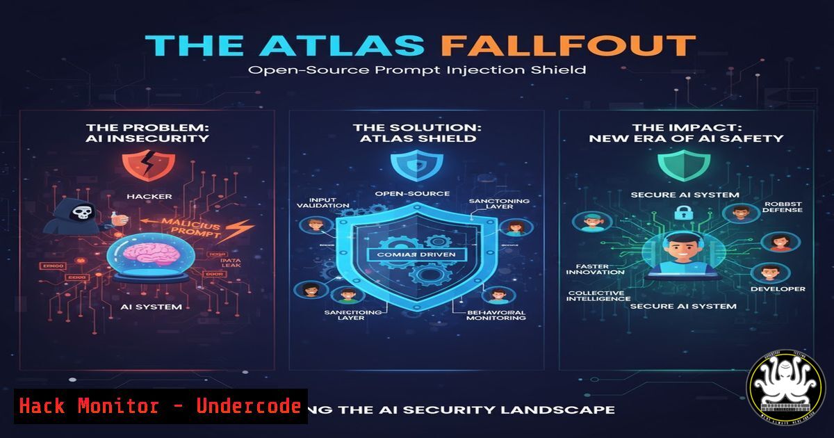 UndercodeUpdate's tweet card. The Atlas Fallout: Unpacking the Open-Source Prompt Injection Shield That's Changing the AI Security Game - "Undercode Testing": Monitor hackers like a pro.