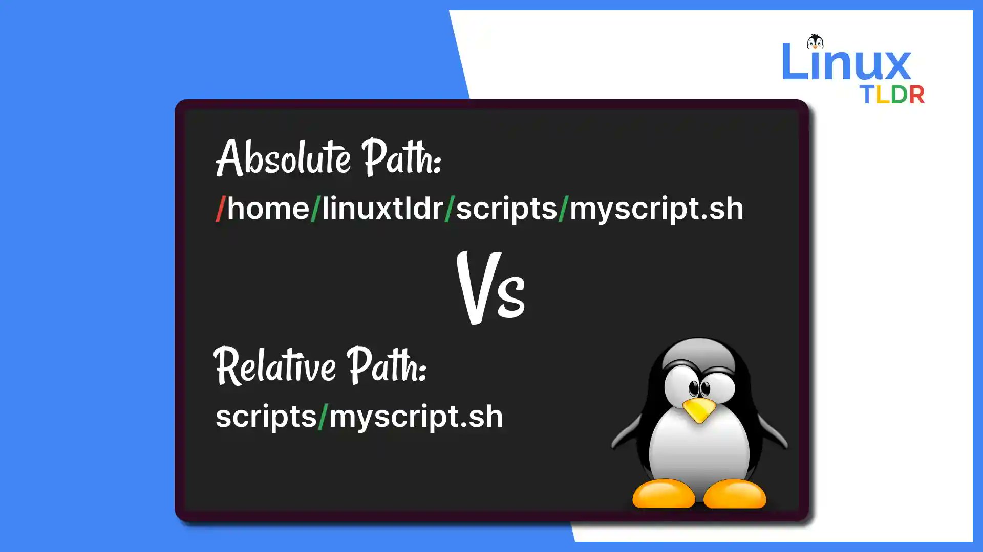 linux_tldr's tweet card. The absolute and relative paths are different ways to navigate through directories in your Linux file system that everyone must know.