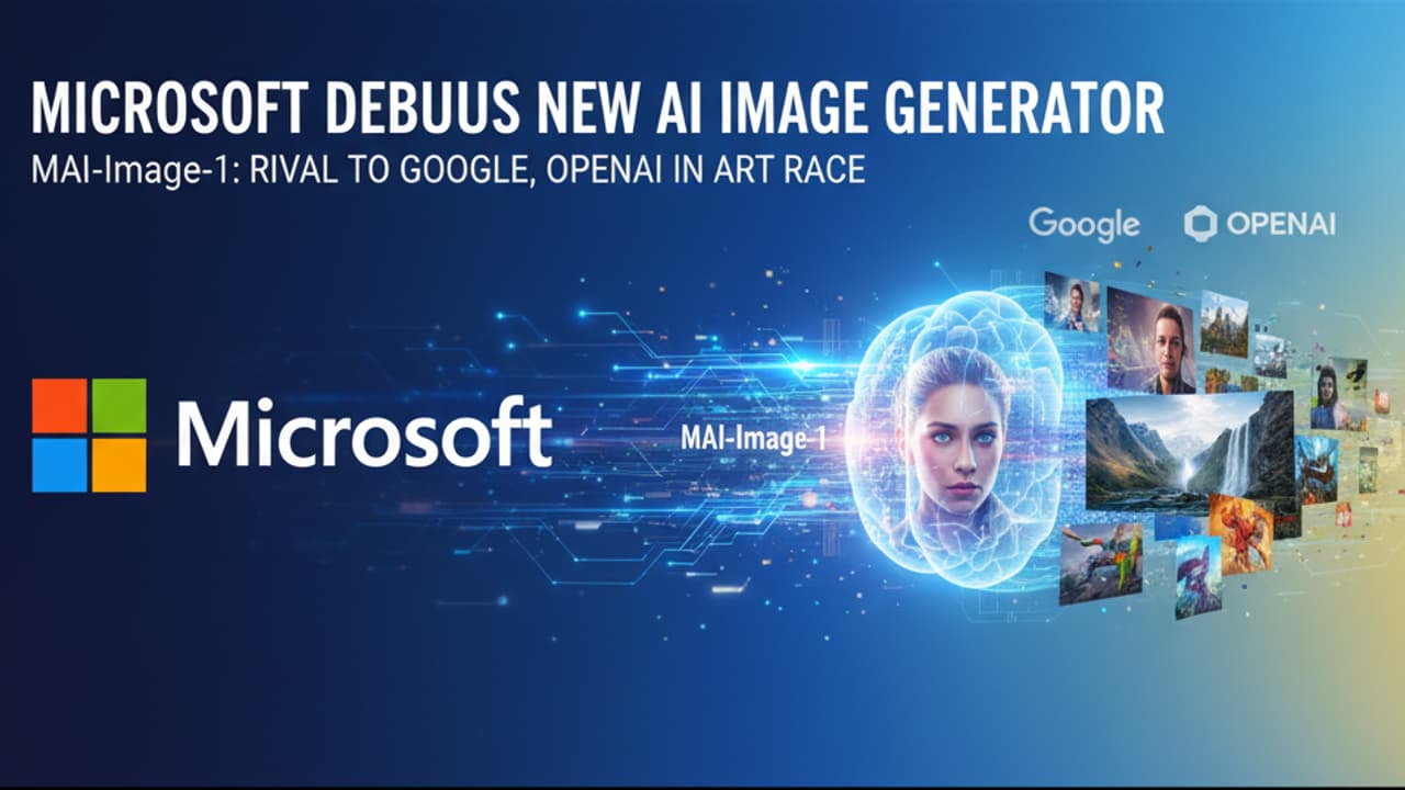 AsianetNewsBN's tweet card. AI Image Generator: মাইক্রোসফটের তৈরি MAI-Image-1 এবার গুগল এবং OpenAI-কে সরাসরি টক্কর দিতে তৈরি। এটি একটি নতুন AI টুল, যেটি দ্রুত বাস্তবসম্মত ছবি তৈরি করতে পারে।