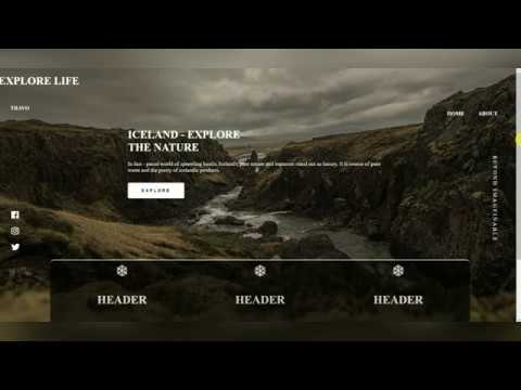 ReactiveWeb06's tweet card. Responsive animated Travel Landing Page | UI & UX Design | HTML, CSS,...
