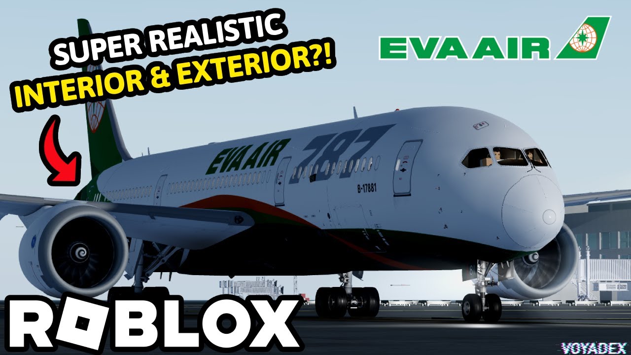Voyadex's tweet card. I Flew EVA Air in Roblox and THIS Happened!
