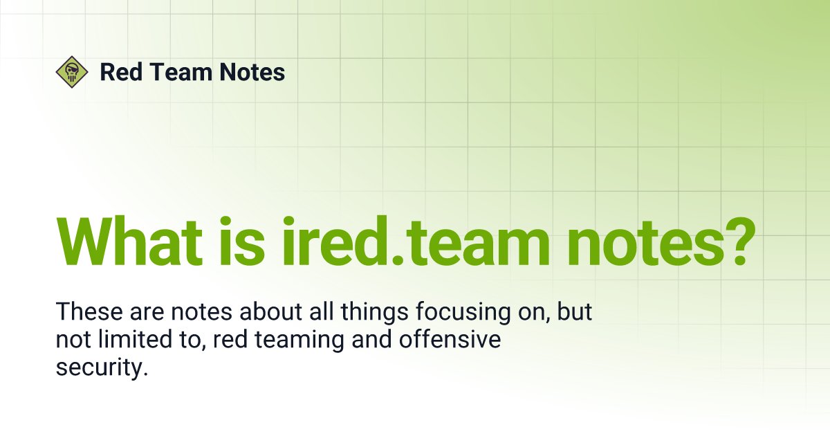 ghostlulz1337's tweet card. These are notes about all things focusing on, but not limited to, red teaming and offensive security.