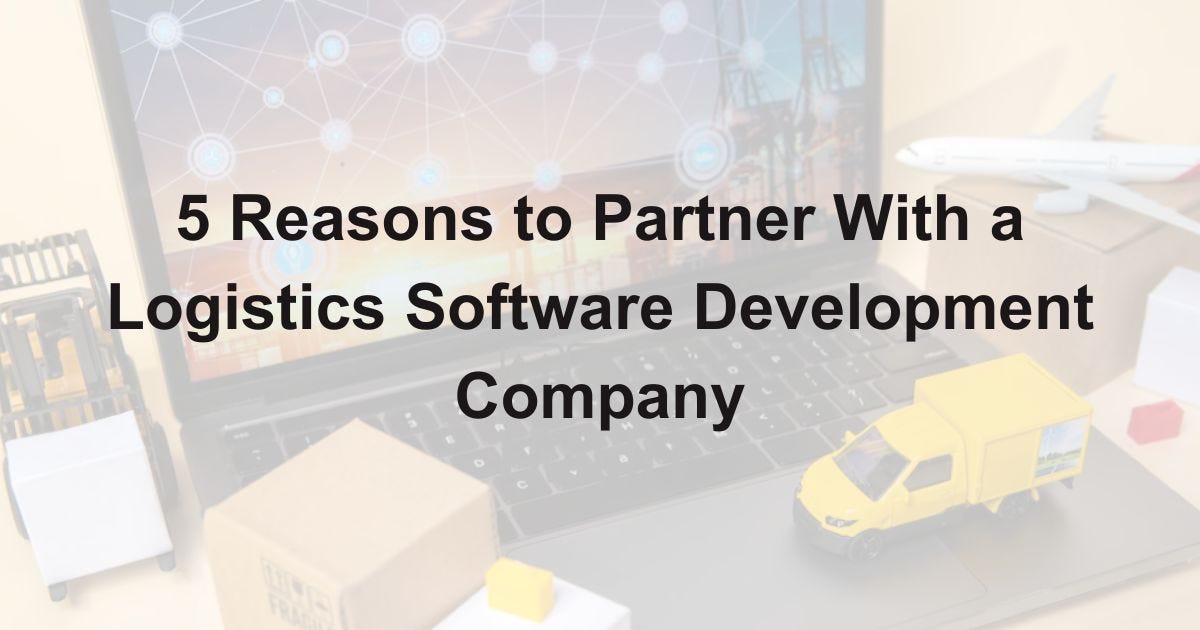 KrunalVyaas's tweet card. Discover 5 reasons why partnering with a logistics software development company can streamline your operations and improve efficiency.