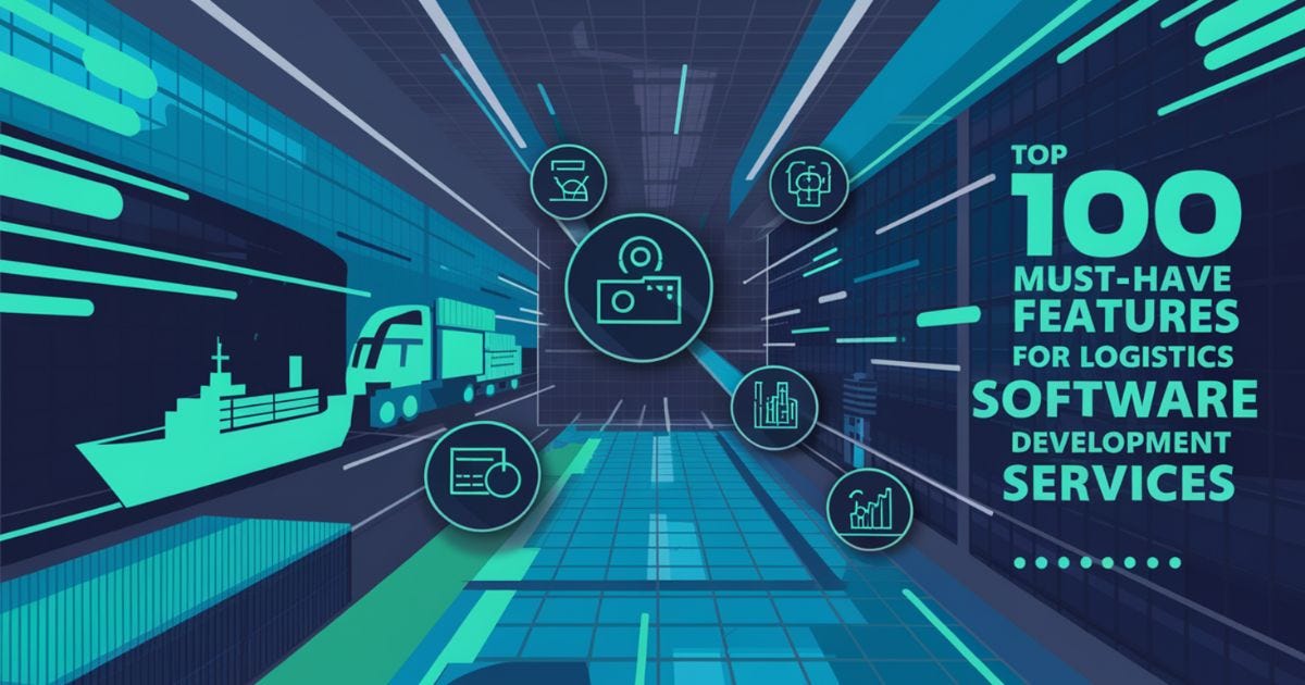 KrunalVyaas's tweet card. Explore the top 100 must-have features for logistics software development services to boost efficiency and reduce costs.