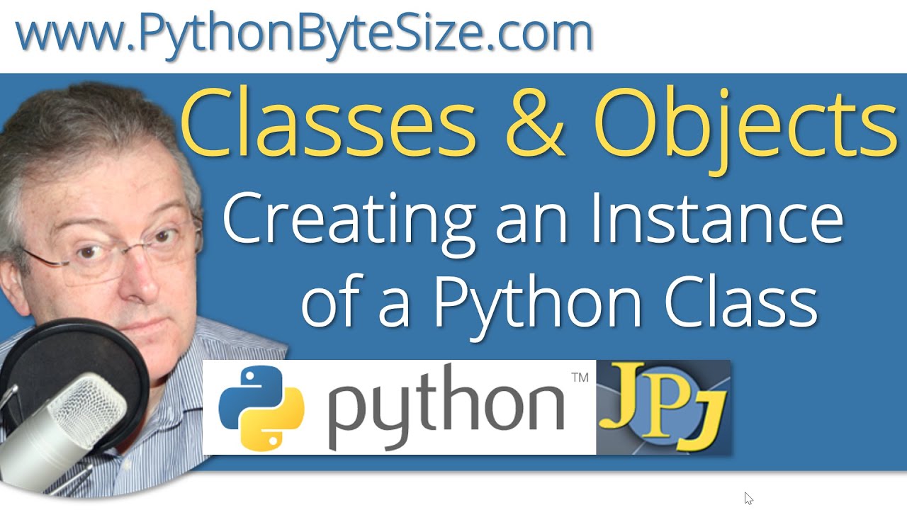 jpjVideoTuts's tweet card. Creating an Instance of a Python Class