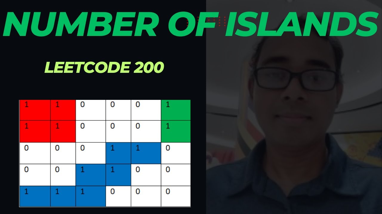 miqbal3636's tweet card. Number of Islands: Solution using both BFS and DFS - Leetcode 200 -...