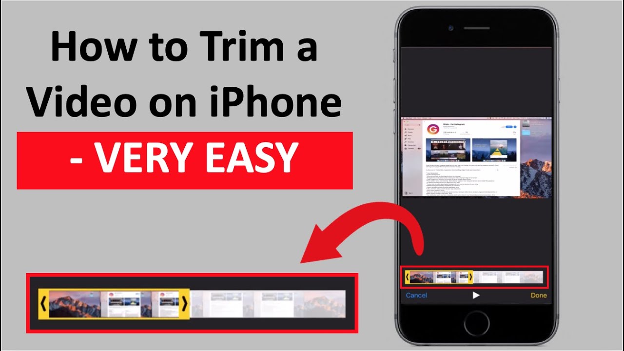 ComputerVideos's tweet card. How to TRIM a Video on Your iPhone - Basic Tutorial | New