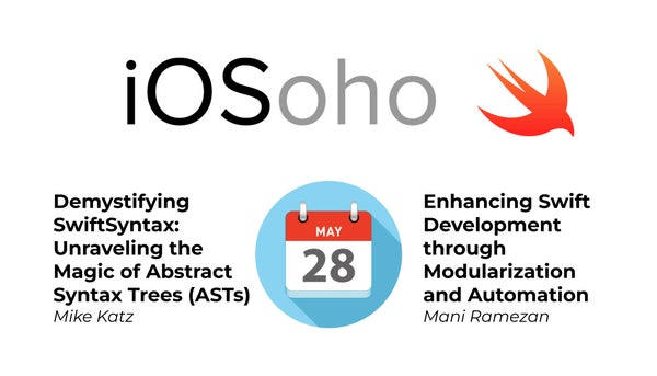 iOSoho's tweet card. **We are looking for hosts and speakers:** If you are interested in speaking at future events, please fill out [this form](https://bit.ly/iOSoho-Meetup-Talk-Submission). •