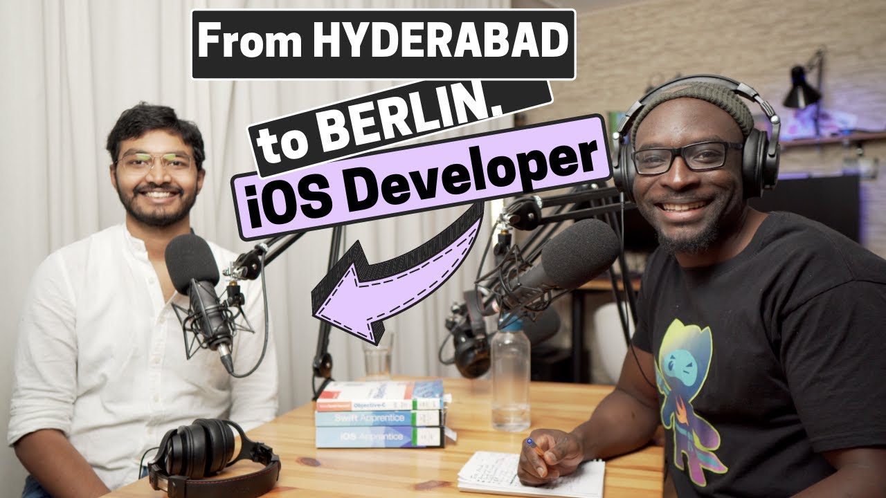_codestories's tweet card. From Hyderabad (IN) to Berlin (DE) - Tech Talk with an iOS Developer...