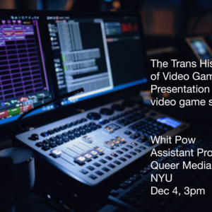 PiWritesCode's tweet card. Did you know that video game history is a trans history? Perhaps not: because trans histories have always been erased out of the official account of the past. But trans coders and video game design...