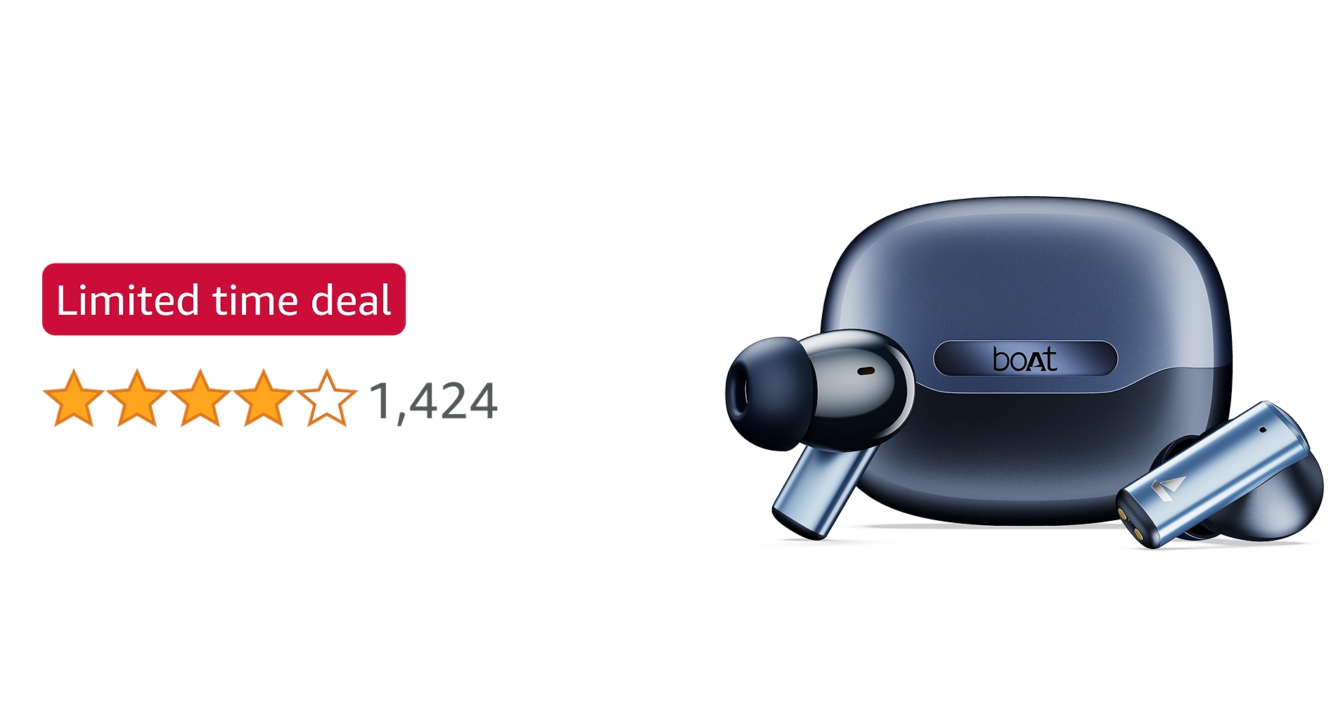 TechDealFinder0's tweet card. Get immersive listening with the boAt Airdopes Prime 701 ANC TWS Earbuds. Integrated with hybrid active noise cancellation of up to 46dB, these earbuds cancel noise so you can enjoy audio to the...