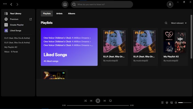 AliBadasscoder's tweet card. spotify got an update an update.