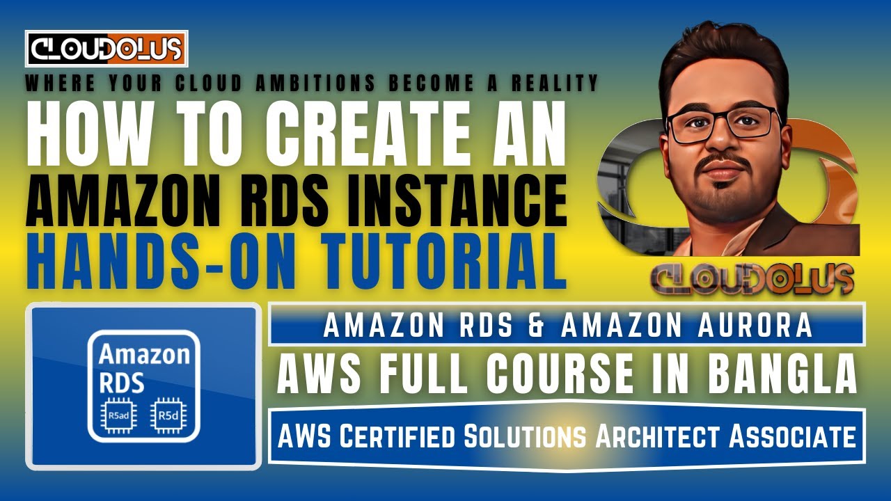 cloudolus's tweet card. How to Create Amazon RDS MySQL Instance | Hands On Tutorial