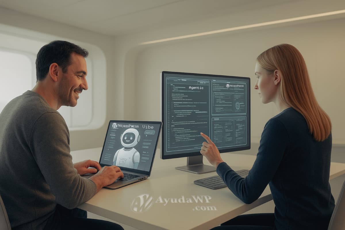 ayudawp's tweet card. La pregunta no es si vas a usar IA para programar WordPress. La pregunta es: ¿cuándo vas a empezar a hacerlo bien? Esta guía contiene más de 3 años de aprendizaje condensado, y espero que te sirva de...