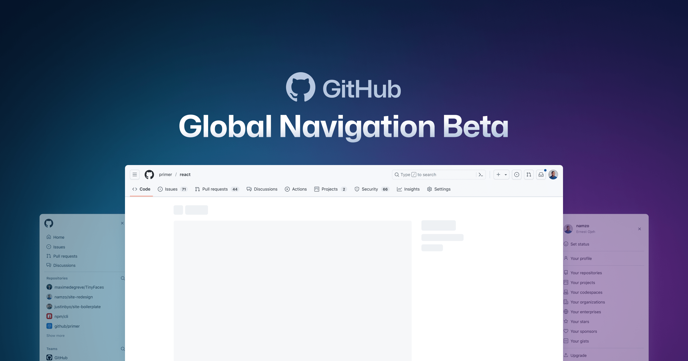 strackoverflow's tweet card. GitHub’s redesigned navigation is enabled for all users as a public beta.
