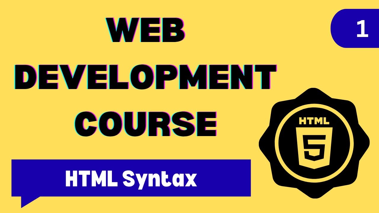 codingcloud24's tweet card. 1. HTML Syntax | HTML Tutorial for Beginners | HTML5 Full Course