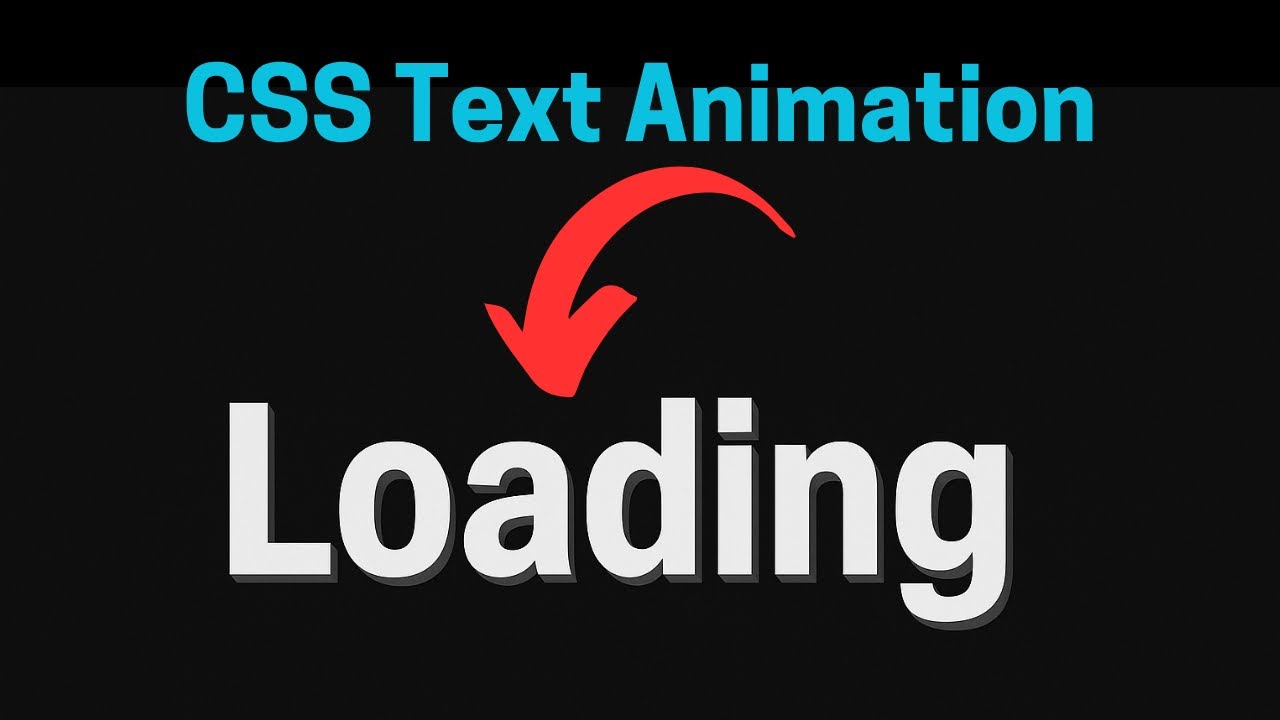 codingcloud24's tweet card. Pure CSS Loading Letter Bounce Animation | HTML & CSS Tutorial for...
