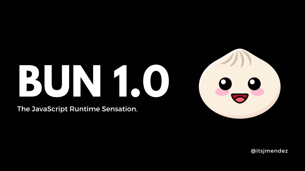 itsjmendez's tweet card. Bun 1.0 is here, and the hype is justified.
