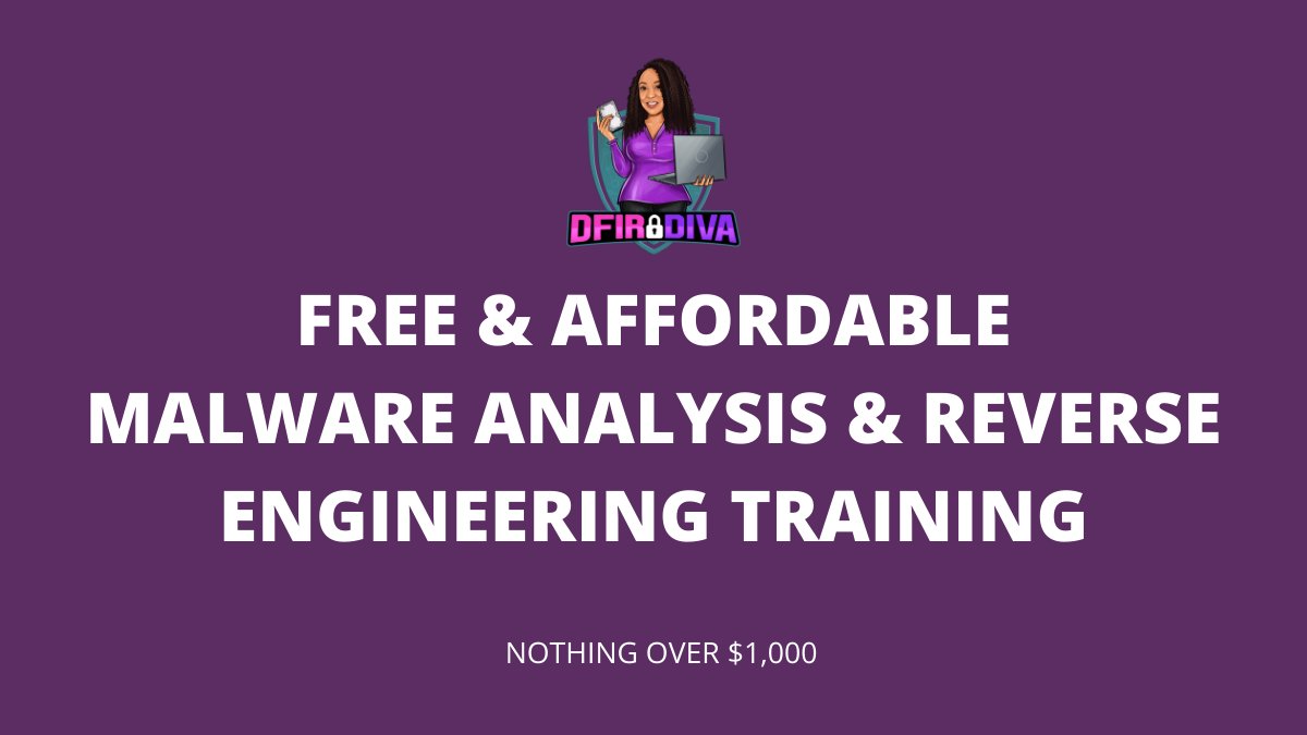 _wix1's tweet card. Free and Affordable Malware Analysis & Reverse Engineering Training