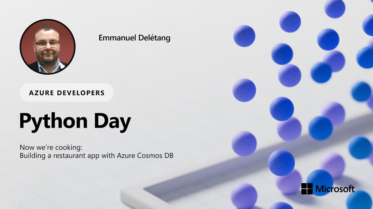 AzureCosmosDB's tweet card. Now we’re cooking: Building a restaurant app with Azure Cosmos DB.