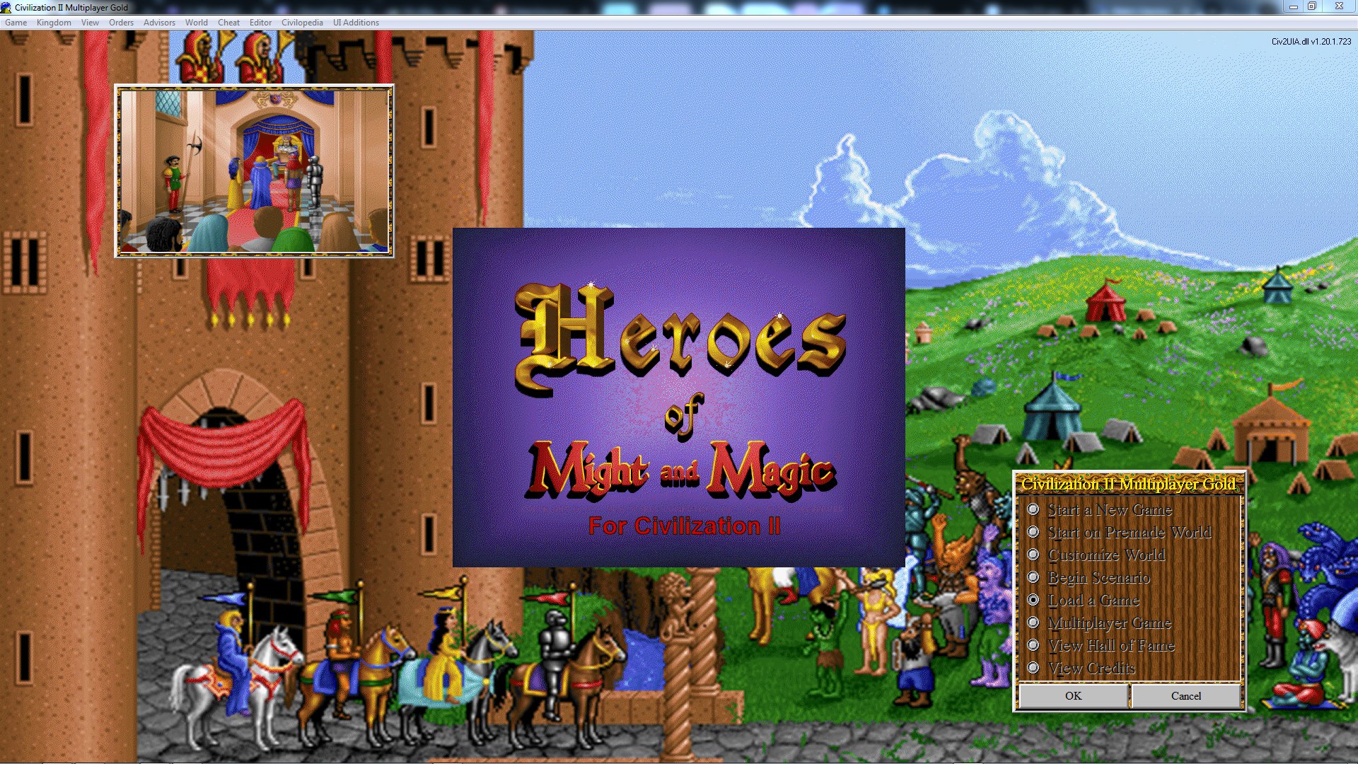 ModDB's tweet card. In this dev diary I convert the Civ2 HoMM2 Mod castles, units, terrain, cutscenes, GUI colours & backgrounds, and city buildings to HoMM1 style for the Civilization 2 - Heroes of Might and Magic 1...