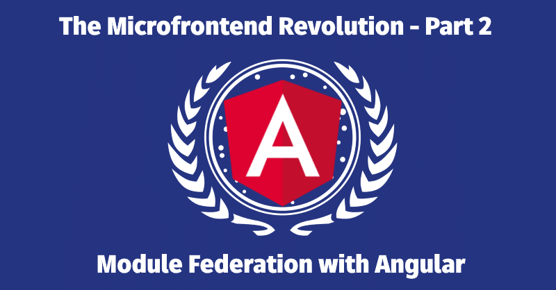 ManfredSteyer's tweet card. With Module Federation we can use Angular and its router to lazy load separately compiled and deployed microfrontends.