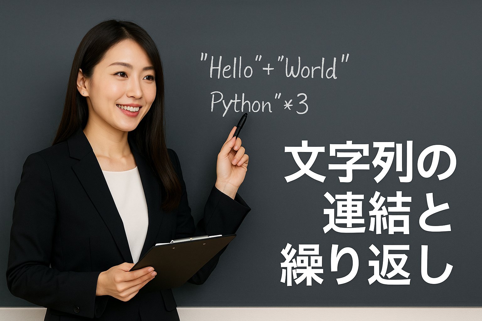 gomafreeeeeedom's tweet card. Pythonで文字列の連結・繰り返しについて解説します！Pythonでは数値演算で用いた「+」「*」を用いることで簡単に連結・繰り返しが行えます。Python初心者にもわかりやすく解説していますので、文字列の操作をまた一歩自由にできるようになれます！