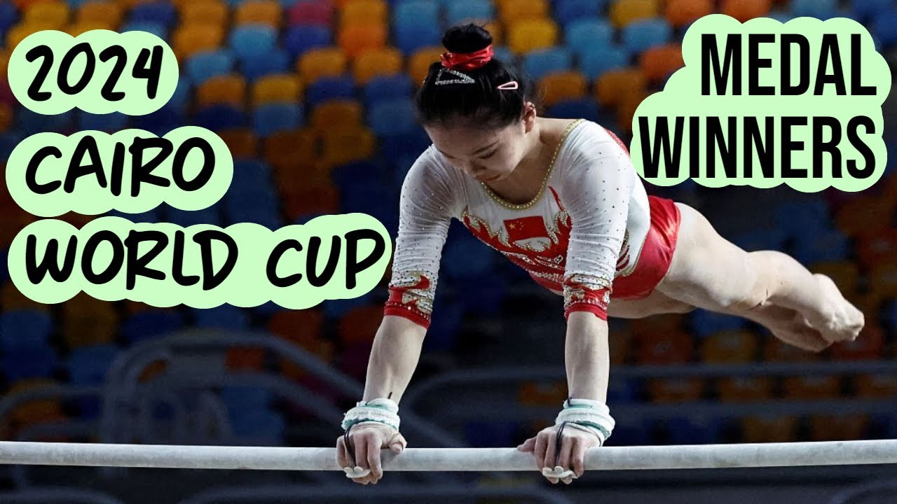 Gymnastly's tweet card. Gymnastics 2024 Cairo World Cup Medal Winners