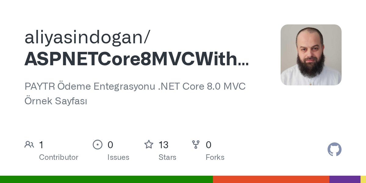 aliyasindogan's tweet card. PAYTR Ödeme Entegrasyonu .NET Core 8.0 MVC Örnek Sayfası - aliyasindogan/ASPNETCore8MVCWithPayTRIntegration