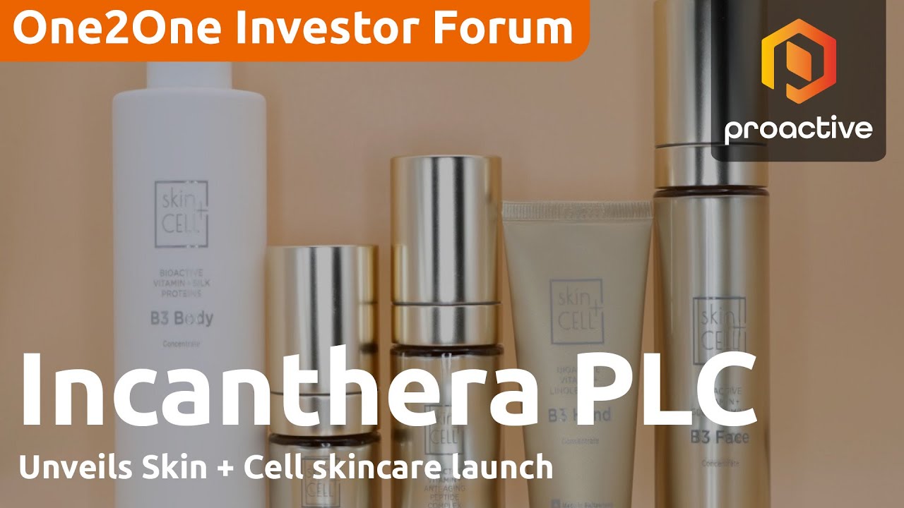 incantheraplc's tweet card. Incanthera unveils Skin + Cell skincare launch - One2One Investor...