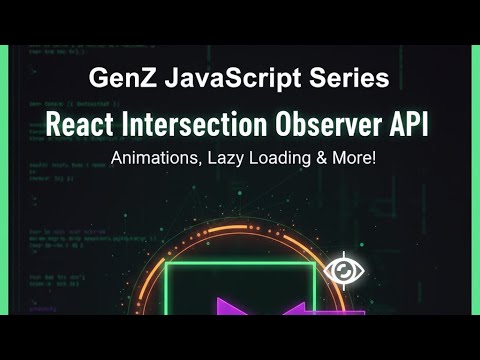 DeopaShivraj's tweet card. React Intersection Observer API: Lazy Loading, Animations & More...