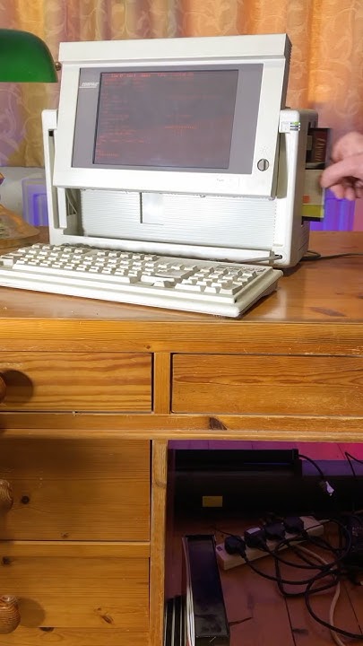 codewithhuw's tweet card. Compaq III – My Beautiful 1987 Portable PC