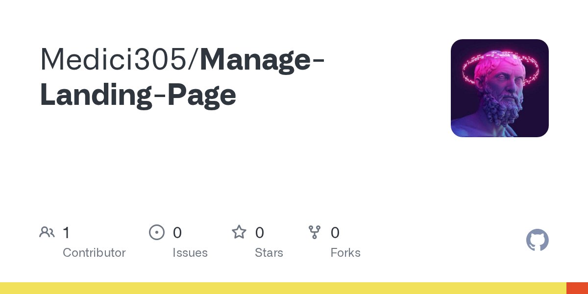 ProgrammingThug's tweet card. Contribute to Medici305/Manage-Landing-Page development by creating an account on GitHub.