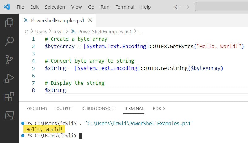 PowerShellFAQs's tweet card. This PowerShell tutorial explains how to Convert Byte Array To String In PowerShell using various methods and examples.