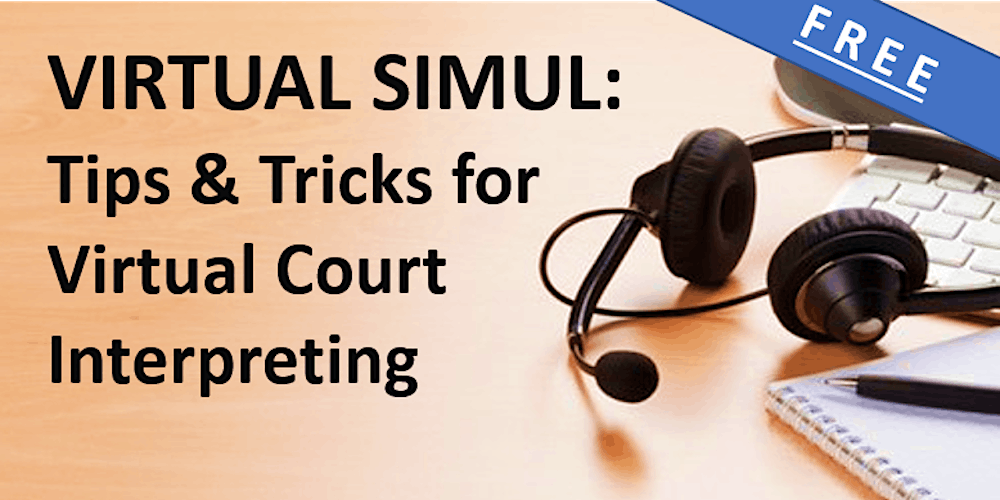 CAPI_Colorado's tweet card. This advanced simultaneous interpreting course is for practicing court interpreters seeking to 10x your skills in virtual environments.