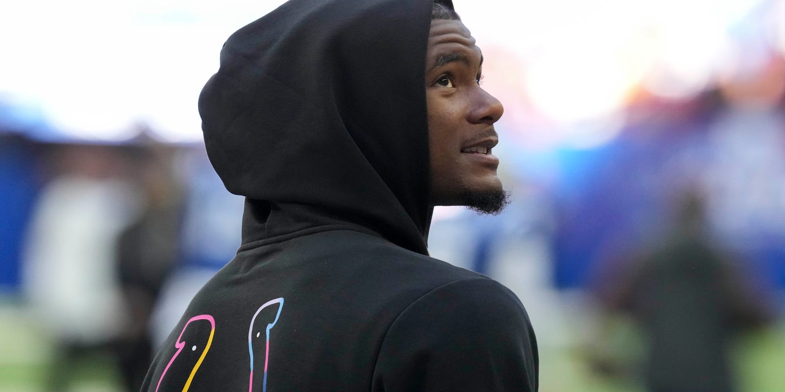 By_NathanBrown's tweet card. AD Mitchell cost the Colts the Rams game with a fumble and penalty, and was benched. He addressed it all Wednesday: 'Most adversity I've ever faced'
