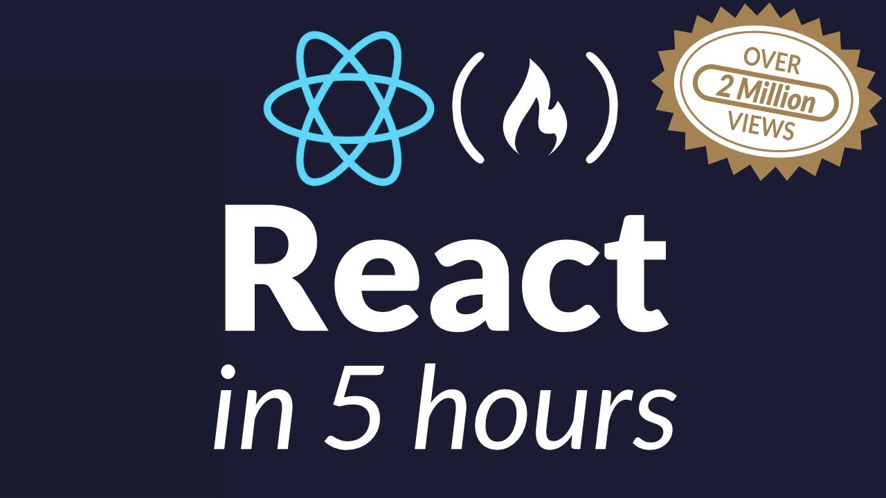 howtolearnb1og's tweet card. Learn React JS - Full Course for Beginners - Tutorial 2019